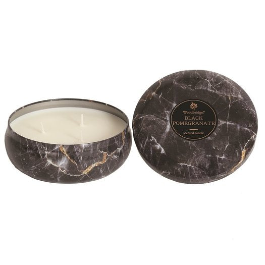 Woodbridge Black Pomegranate - Tinned Candle