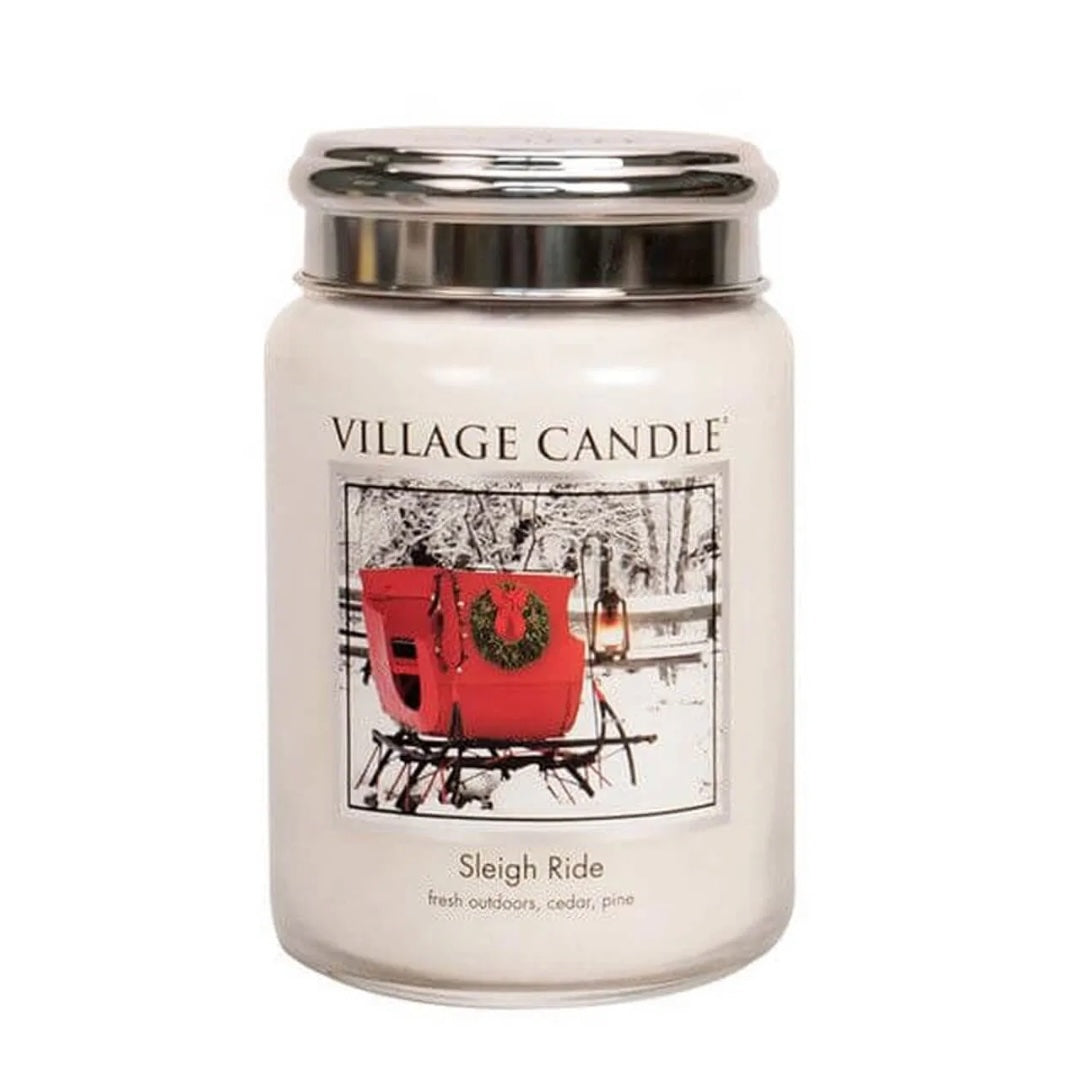 Village Candle Sleigh Ride - Large